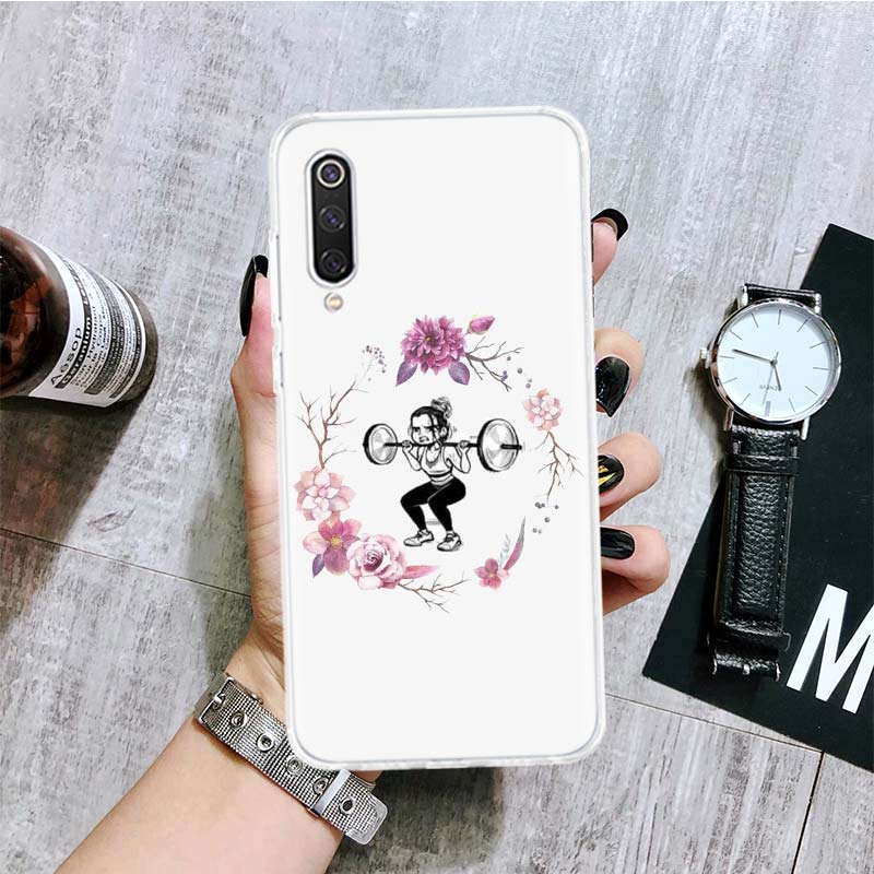 Чехол для телефона для бодибилдинга, тренажерного зала и фитнеса для Xiaomi Redmi Note 10 9 8 11 Pro 11T 11S 10S 9S 9A 9C 9T 8T 8A 7 7A 5 с художественным рисунком