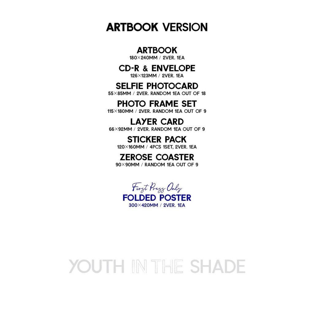 ZEROBASEONE ZB1 - 1st Mini ALBUM [YOUTH IN THE SHADE]