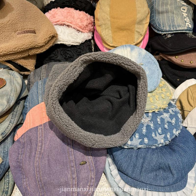 Fleece-Lined Warm Ear Protection Outdoor Cycling Headscarf Hat for Women Autumn Winter Two-Piece Set Neck Warmer Scarf Cold Hat Couple Style