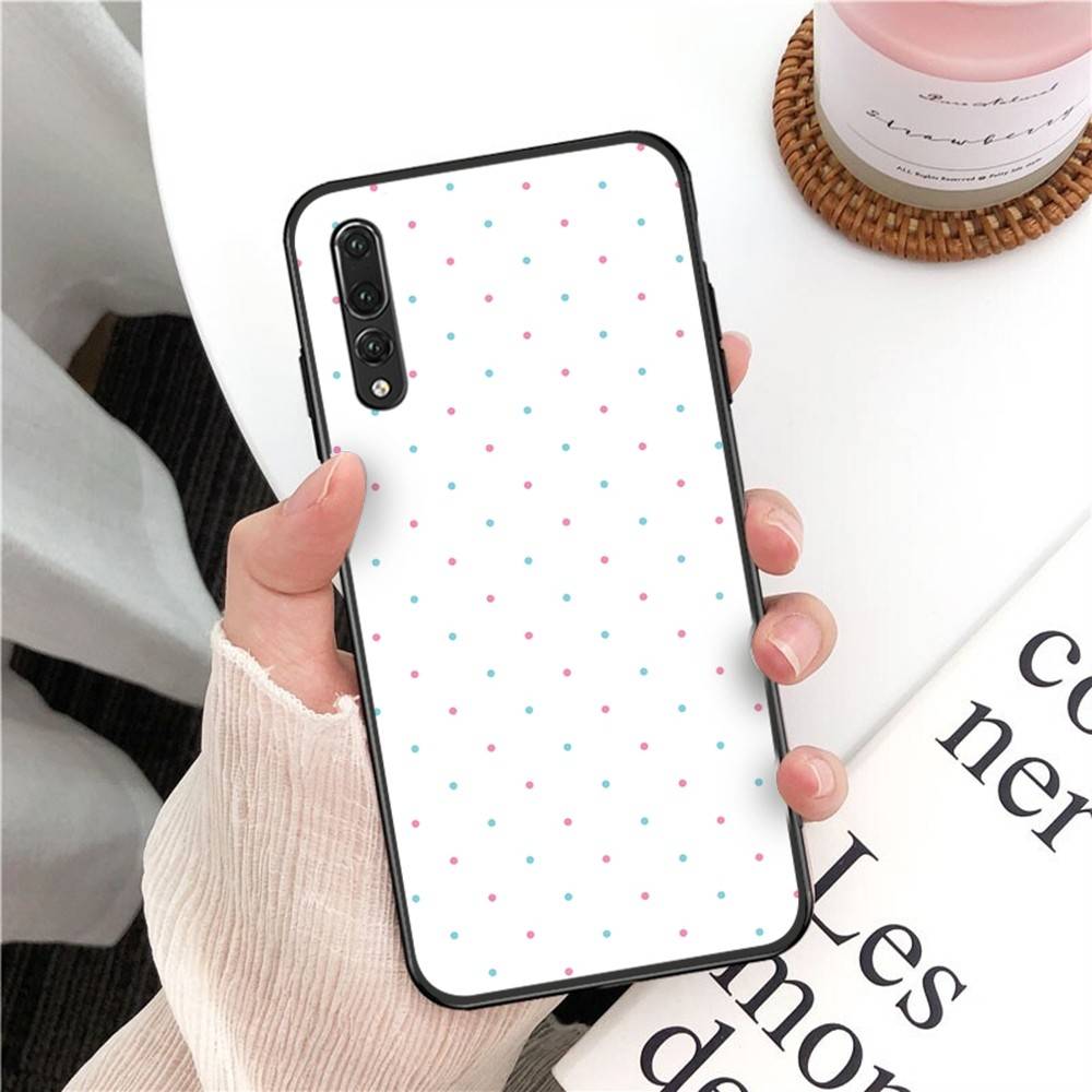 Корея Милый Чехол в Горошек для Телефона Huawei P 8 9 10 20 30 40 50 Pro Lite Psmart Honor 10 Lite 70 Mate 20lite