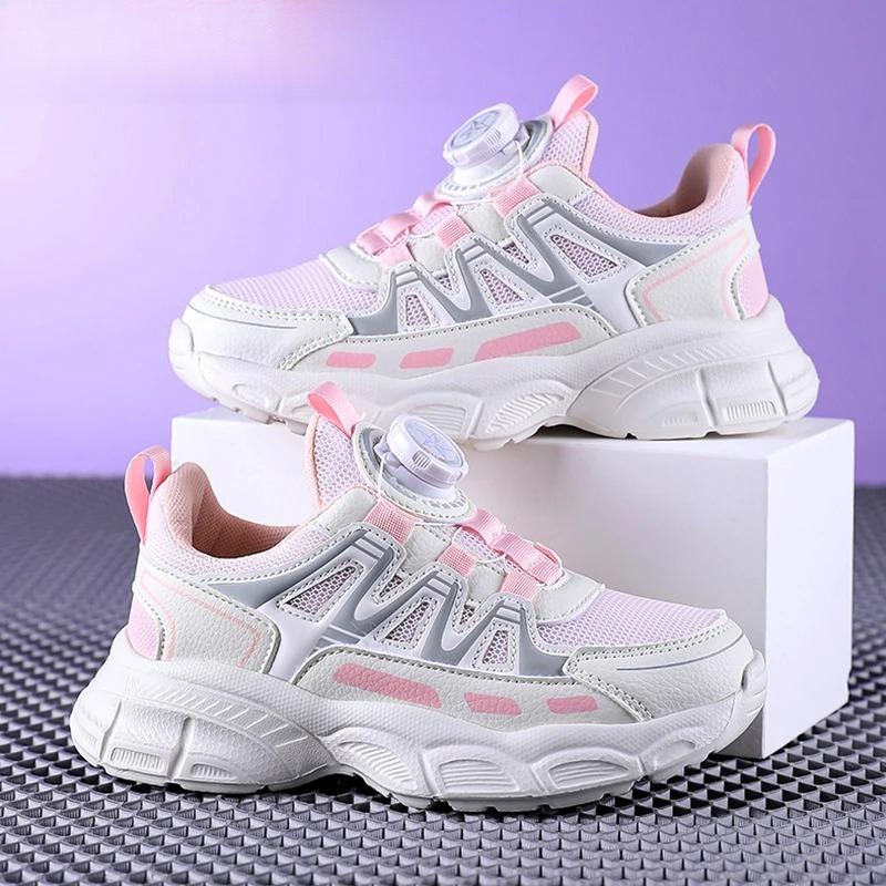Summer Girls Sneakers Breathable Lightweight Kids Running Shoes Fashion Casual School Walking Footwear