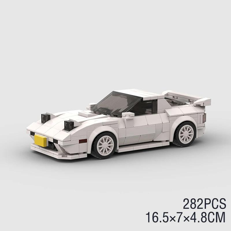 MOC Скоростной супергоночный автомобиль, модель гоночного автомобиля, строительные блоки, раллийный спортивный пикап, игрушечный город, технический рождественский подарок