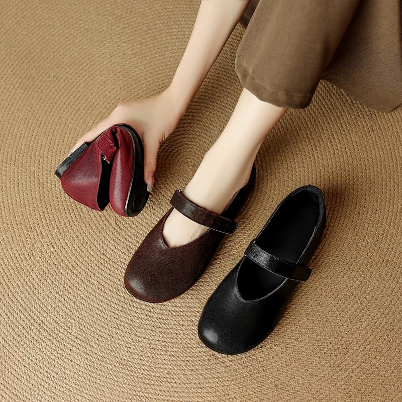 Модные женские новые туфли из овчины на весну и осень с круглым носком, мягкие и удобные, с металлической пряжкой на ремне, на низком каблуке, Мэри Джейн, одинарные туфли