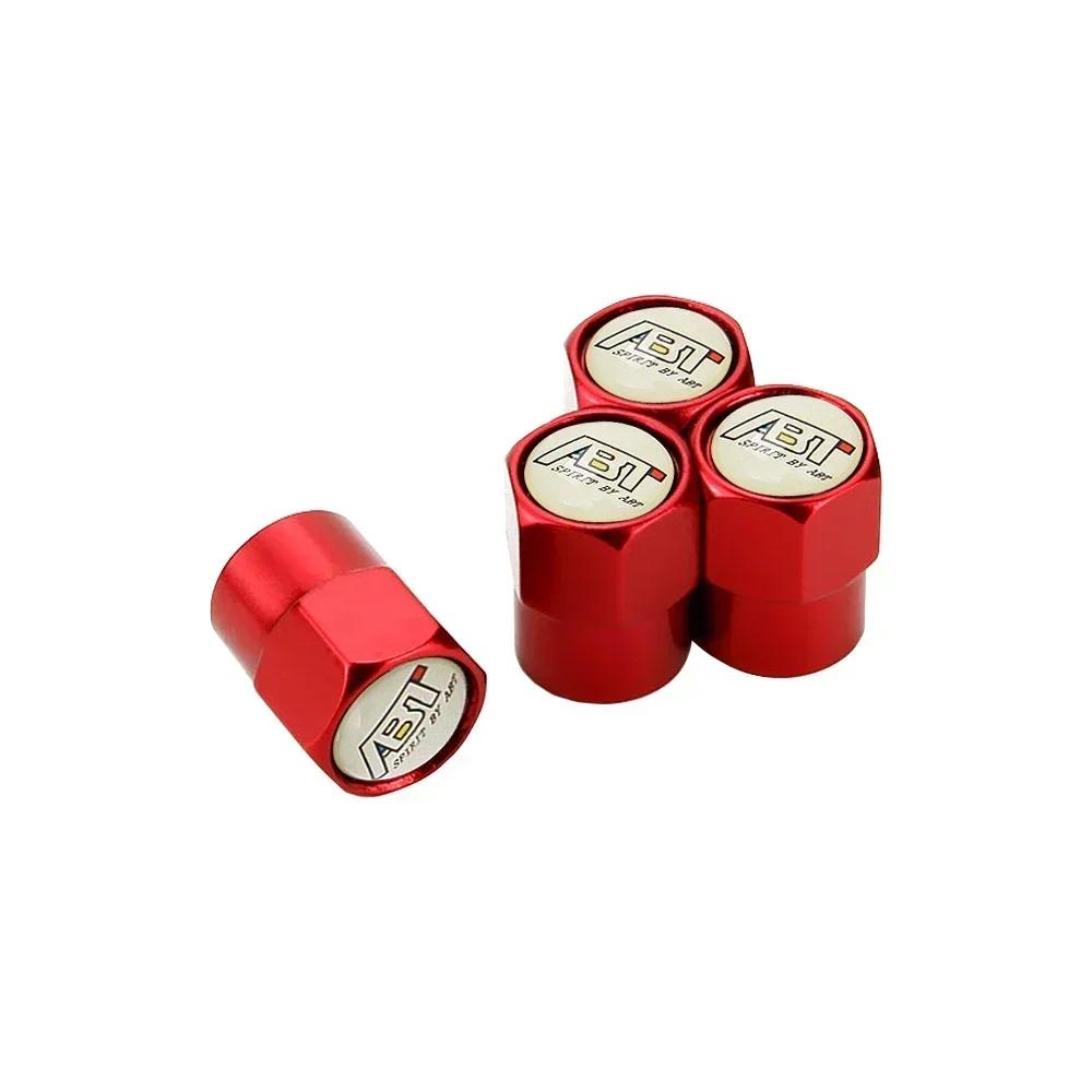 BPH1 New 4PCS Car Wheel Tire Valve Cap Cover for Volkswagen ABT R Line Polo Golf 5 6 7 Passat B5 B6 B7 Touran Bora Beetle Jetta xu2