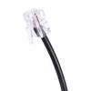 Durable Telephone Line 2 Female To 1 Male RJ9 Adapter Line Extension Cable Cords Splitter Cord