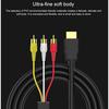 1080P HDMI штекер на 3 RCA видео и аудио кабель адаптера видео аудио конвертер
