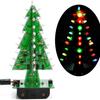 3D Xmas Christmas Tree Led DIY Kits 3Color Flash RGB LED Circuit Electronic Assemble Funny Kits STEM Project PCB Board Flash Kit
