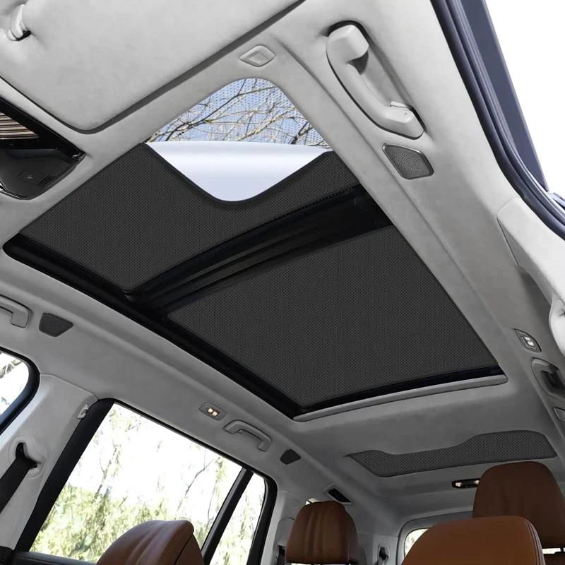 For BMW X7 2024-Present Car Suede Fabric Anti-uv Electrostatic Adsorption Sunroof Sunshade Heat Insulation Skylight Accessory