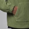 Jordan MJ Essentials однотонный флисовый повседневный свитшот с воротником-стойкой и полумолнией, детские топы, зеленый FZ1806-365