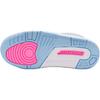 Кроссовки Air Jordan 3 Retro PS Белые Cobalt Bliss Детские Розовое свечение Футбольно-серый HQ0783-101