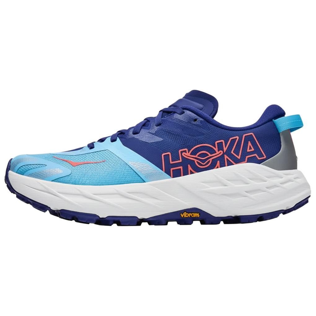 HOKA ONE ONE SPEEDGOAT 7 Trail Running Shoes Women's Low Top Blue Gray 1171929-BYCS