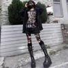 Super Thick-soled Knight Boots Women's Dark Wind Punk High Boots Round Head Lace-up Locomotive Long Tube Tide Boots