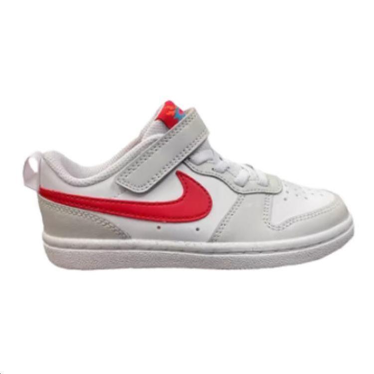 Nike Court Borough Low Casual Sneakers Shock Absorbing Durable Low Top Kids Sneakers White HF0741-161