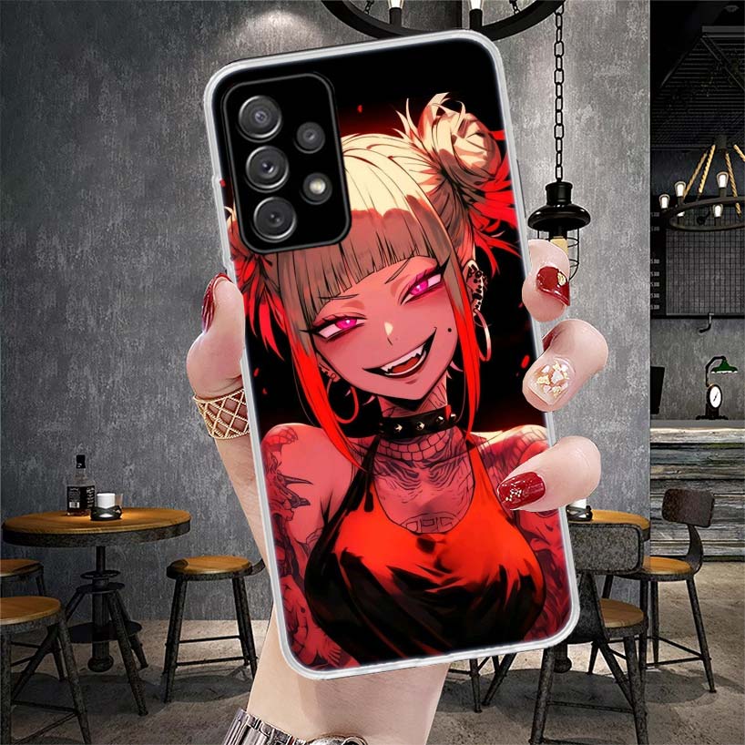 Химико Тога Моя Геройская Мода Мягкий Чехол Для Телефона Для Samsung Galaxy A13 A14 A15 A16 A17 A53 A54 A55 A56 A57 A33 A34 A35 A36 A37 A23 A