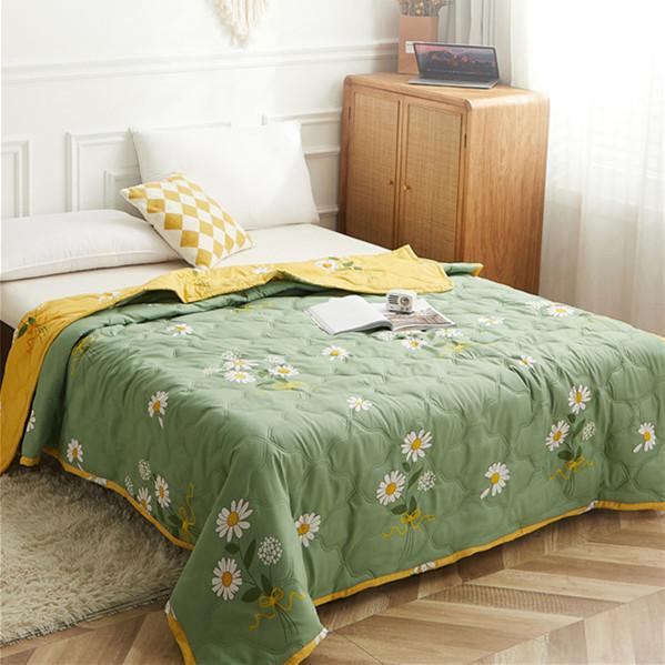 Летнее дышащее прохладное одеяло с принтом ромашки, кондиционер, одеяла, мягкое, удобное, тонкое, летнее одеяло