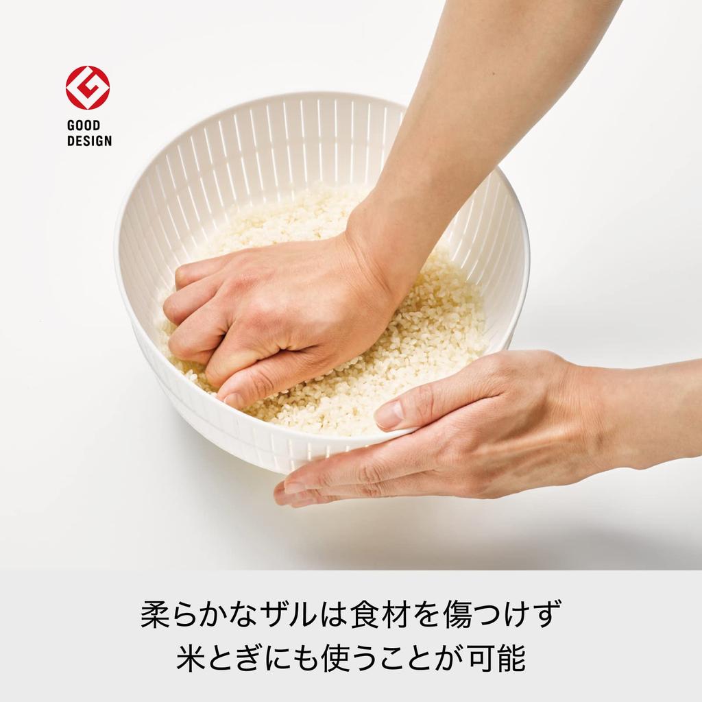 Colander Microwave Can Also Be Used for Scrubbing Colander and Made In Bowl Like-it (like-it) Bowl, Safe, Colander&Bowl, Rice, Bowl, Gray, 6-piece