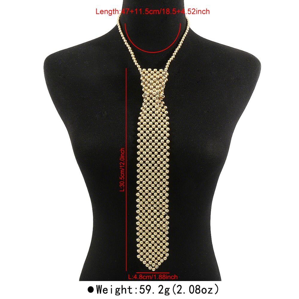 Кристальный галстук на шею в корейском стиле, галстук для одежды, ожерелье, цепочка для ключиц, для девочек