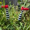 1 pair of cake card witch legs, witch leg plant garden decoration, Gothic flowerpot fence card/potted plant courtyard lawn