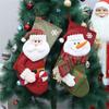 Christmas Stocking Lovely Snowman Santa Patterns For Xmas Tree Hanging Stocking Pendant Candy Gift Bag Christmas Ornament