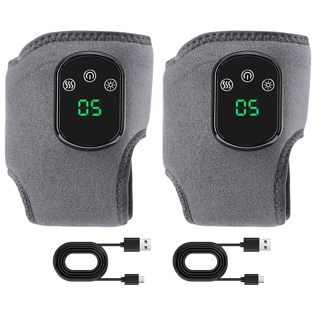 Массажер для ног с подогревом Электрический массажер для ног Вибрация Релаксация Горячие компрессы Бандаж для голеностопного сустава Поддержка при растяжении сустава Защита голеностопа