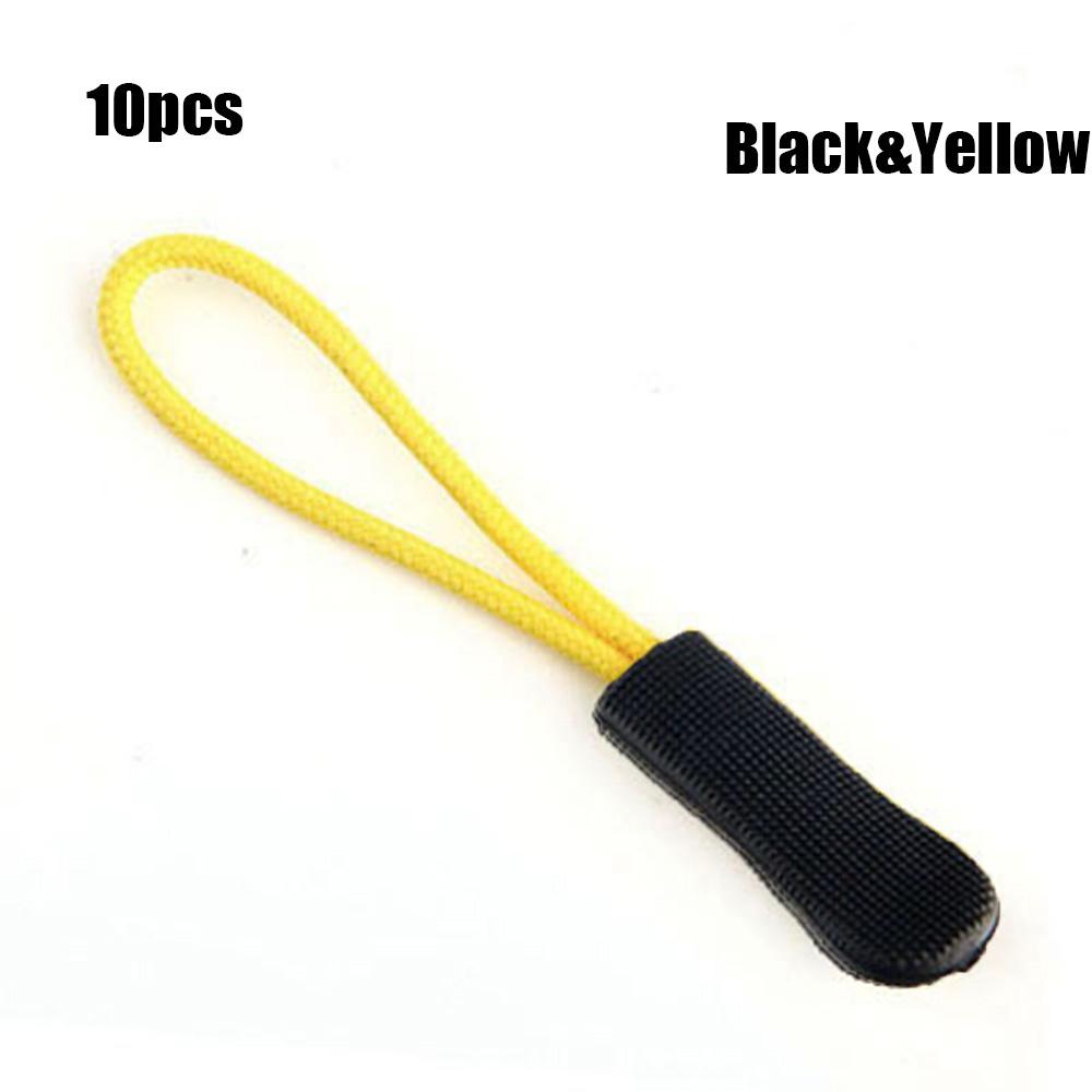 10 шт./упак. Запасной шнурок-бегунок для молнии рюкзака, куртки, веревочные pullers, зажим-пряжка для сумок, бегунок на молнии, чемодан, инструменты для дорожной одежды