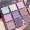 Палитра теней для век Purple Smokey Eye Shadow Palette из 9 цветов, высокопигментированные матовые и мерцающие тени для век, водостойкая, для создания потрясающего образа