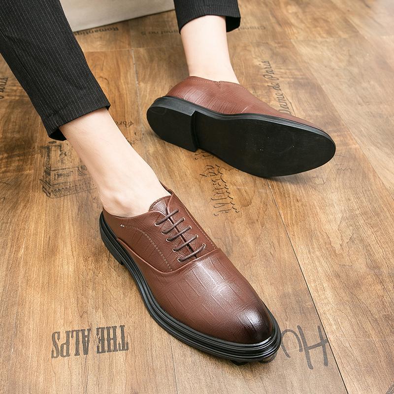 Итальянские люксовые брендовые туфли-оксфорды для мужчин, на шнуровке, формальные свадебные туфли, повседневная обувь на толстой подошве, дизайнерская кожаная обувь