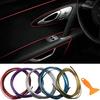 NEW Car Styling Universal 5Mpcs DIY Interior Moulding Trim Strips Auto Accessories Door Decoration Strip Dashboard Edge Sticker