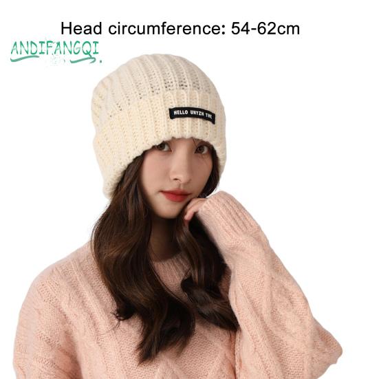 Зимняя теплая шапка - супермягкая эластичная, однотонная, ветрозащитная, утолщенная защита ушей, лыжи на открытом воздухе, женская шапка-бини