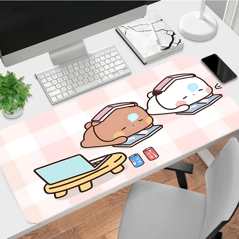 Study Buddies XL Игровой Коврик для Мыши Нескользящая Резиновая Основа Прошитый Край Водонепроницаемый Настольный Коврик Для ПК Ноутбука Игрока Офиса Компьютерные Аксессуары C927609