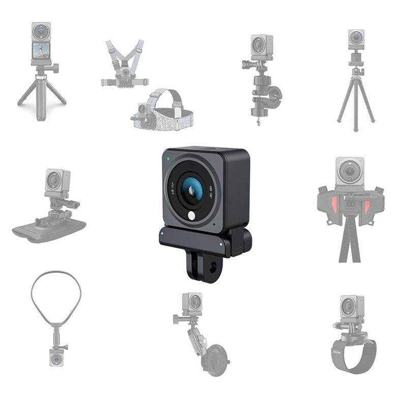 Sport Camera Foldable Magnetic Holder For Dji Osmo Action 5 Pro/4/3 Quick Release Adapter Extension Mount Base Accessories