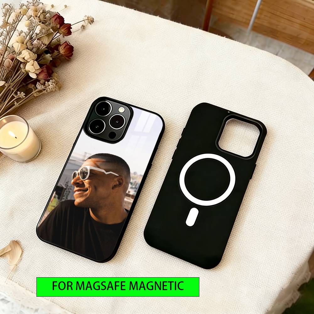 Чехол для телефона Kylian Mbappe для iPhone 17, 16, 15, 14, 13, 12, 11 Plus, Pro, магнитный с MagSafe, беспроводная зарядка