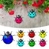 Living Room Metal Lady Bug Wall Decor Indoor Outdoor Art Craft Sculptures Portable Ladybug Decors