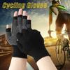 Yoga Breathable Bicycle Equipment Anti-slip Mitten Cycling Gloves Half Finger Gloves Work Mittens