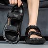 Fashion Summer Adolescent Flat Bottomed Soft Comfortable Quality Fashionable Leisure Sandals Men's Ventilation Non-slip Outdoor Sandals