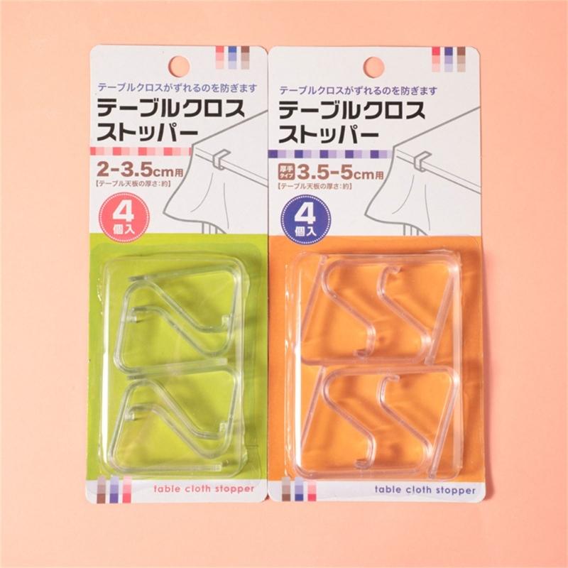 Multifunction Transparent Tablecloth Clamps 4pcs/set Perfect for Home Decoration and Gift Supplies Party Decoration