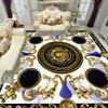 Европейские Роскошные Золотые Ковры для Украшения Гостиной Домашние Ковры для Зоны Диванных Столиков Ковер для Спальни Гостиной Нескользящие Роскошные Напольные Коврики