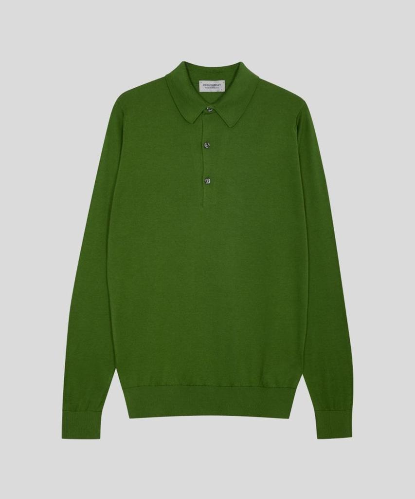 Jonseumedeulli Bradwell Sea Island Cotton Long Sleeves Polo Shirt Heritage Two 8 Colors (A Type)