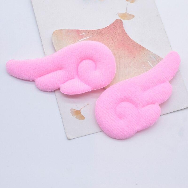 10Pcs 75*40mm Padded Double Sided Angel Wing Applique for DIY Baby Clothes Hat Headwear Toys Decor Accessories Patches