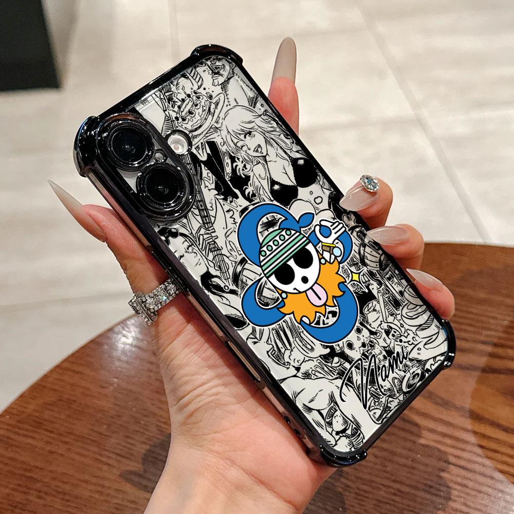 Anime Cool Skull Logo Plating Phone Case For Huawei Honor X6d 600 x8d X5c X7d Magic7 Play10 400 X9d X6c Pro Lite 4G 5G Anti Fall