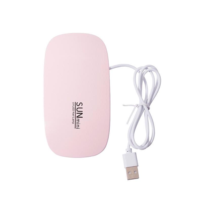 Портативная мини УФ-лампа для сушки геля для ногтей и светотерапии - Фиолетовая