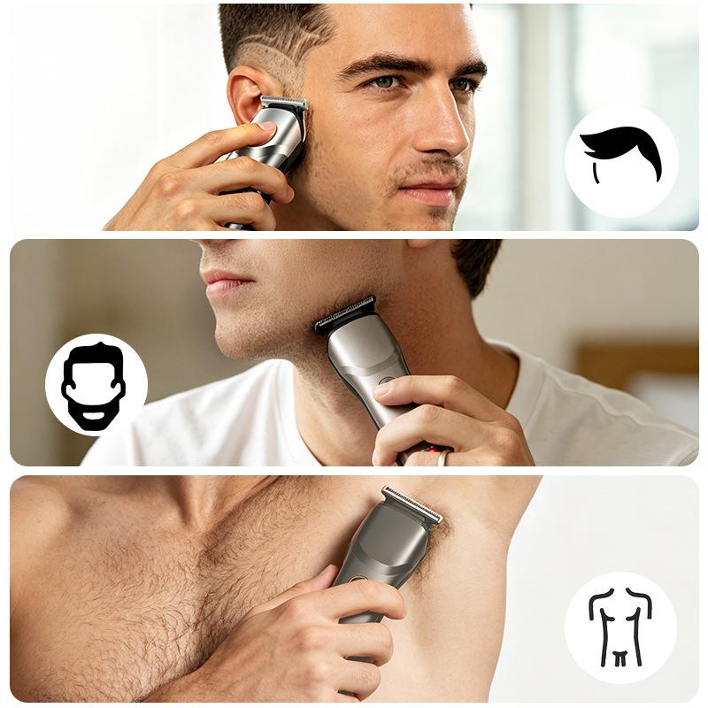 New multifunctional men's electric hair clipper LCD digital display electric clippers hair salon professional oil head carving electric clippers