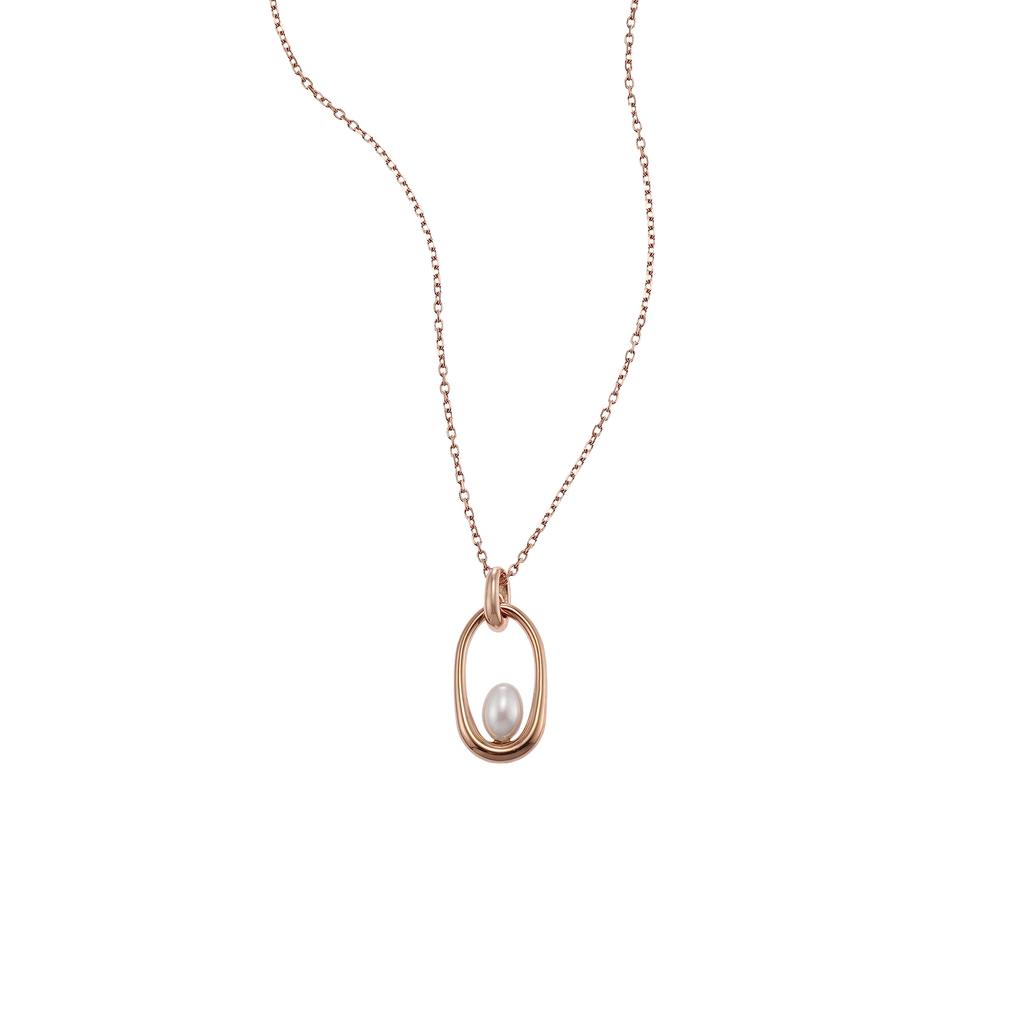 Skagen Women's Agnethe Shell Pearl Pendant Necklace, SKJ1749791