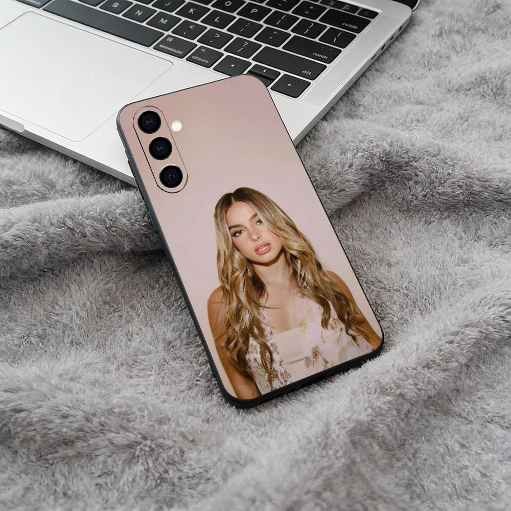 Addison- Rae Phone Case For Samsung Galaxy A73,A71 A72,A70,A53,A52,A51,Soft Silicone Black Cover