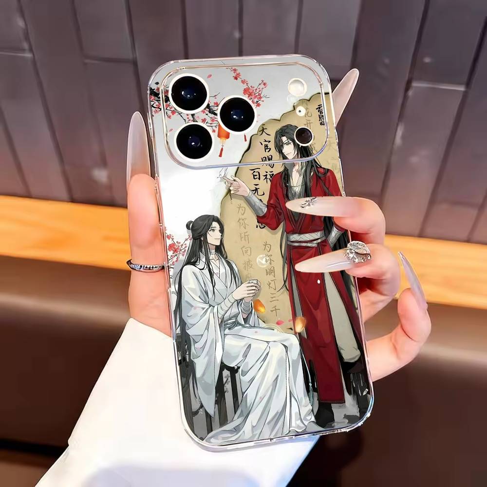 Чехол для телефона «Благословение Небесных Чиновников» для iPhone 17, 16, 15, 14, 13, 12, 11 Plus, Pro Max Мягкий прозрачный чехол
