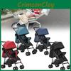 Color Solid Four Wheeled Baby Stroller Lightweight Foldable Seat Convertible