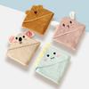 Bath Towel Super Soft Cartoon Design Absorbent Comfortable Touch Baby Hooded Bath Towel Bathrobe Swaddle