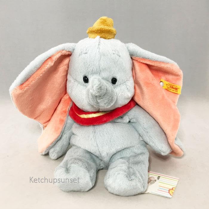 Steiff Дамбо 30 см Мягкие плюшевые друзья Мишка Дисней Дамбо Плюшевая игрушка Медведь, [Б/У]