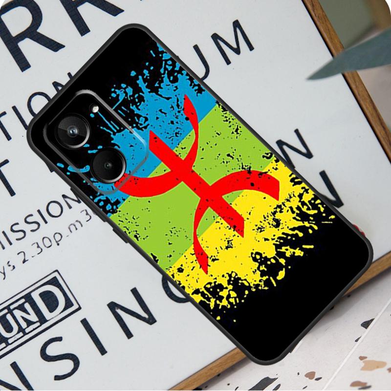 Флаг амазигов берберов для Realme 12 Pro Plus 9 10 11 GT5 C51 C31 C67 C55 C53 C35 C33 C30 C21Y C25s GT Neo 6 чехол