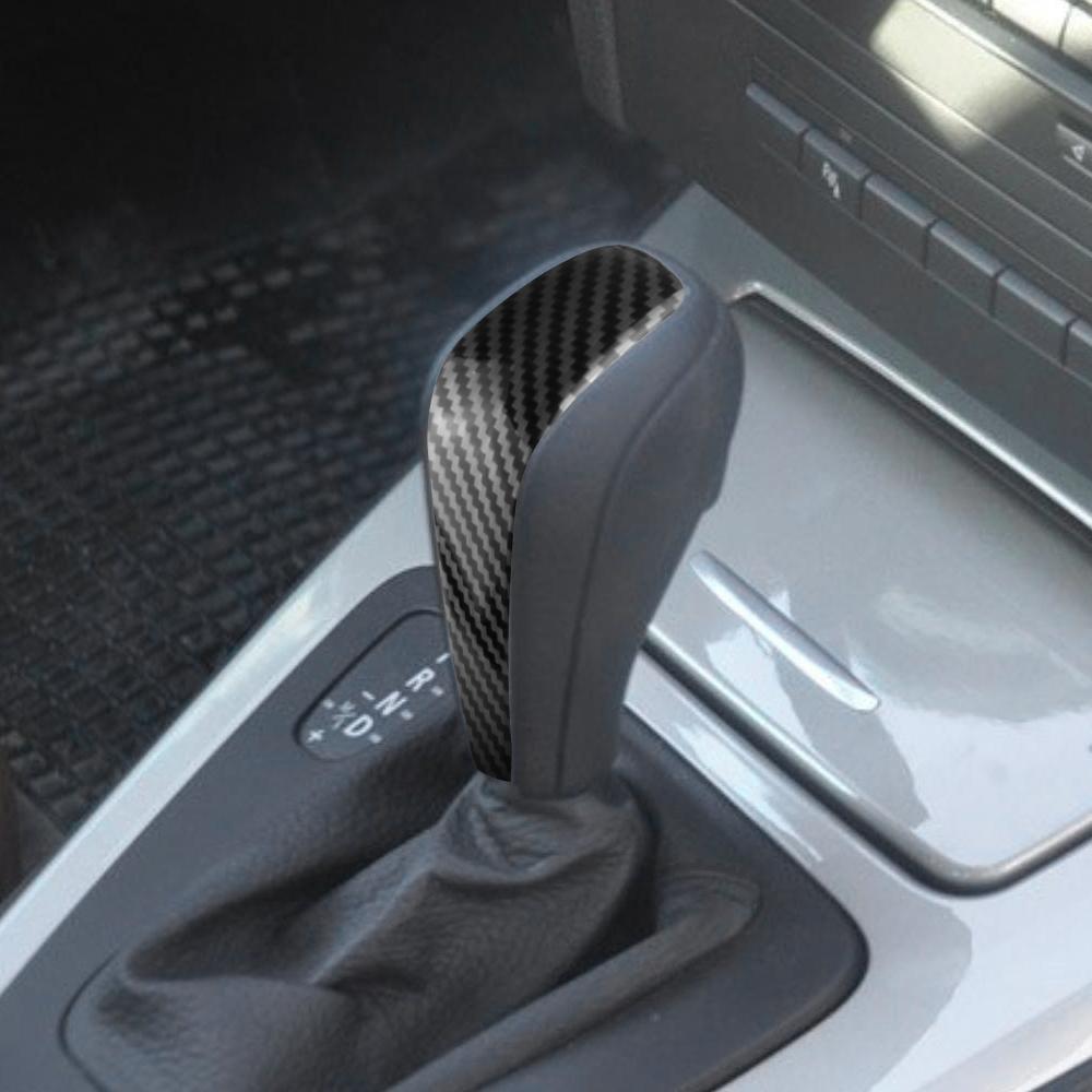 Car Gear Shift Knob Sticker Trim for BMW 3Series E87 E90 E91 E92 E93 E84 2006-2012 Carbon Fiber Decoration Cover Accessories